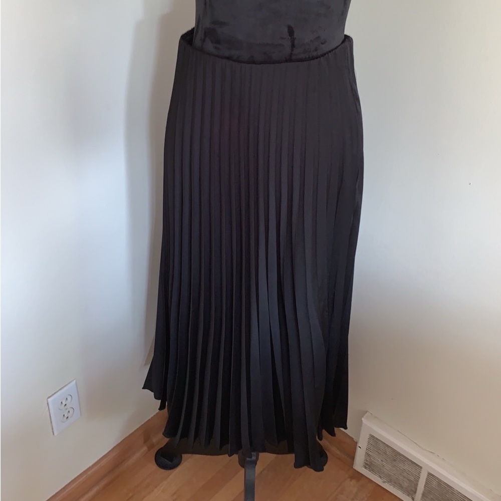 Zara pleated midi skirt